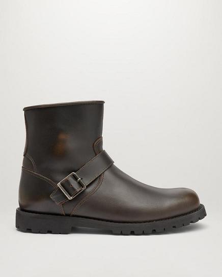 Bottes Moto Belstaff Homme Trialmaster Marron Cuir Soldes WU3957861